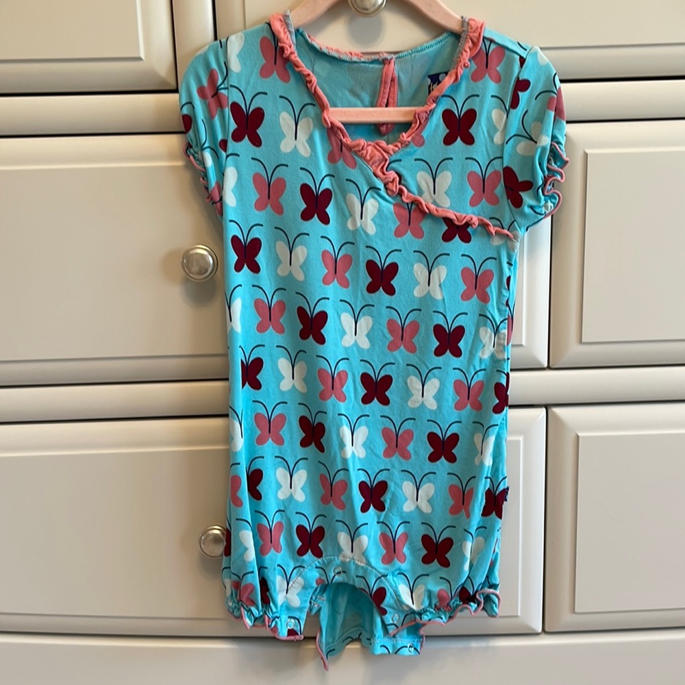 Kickee Pants Bamboo Butterfly Print Romper